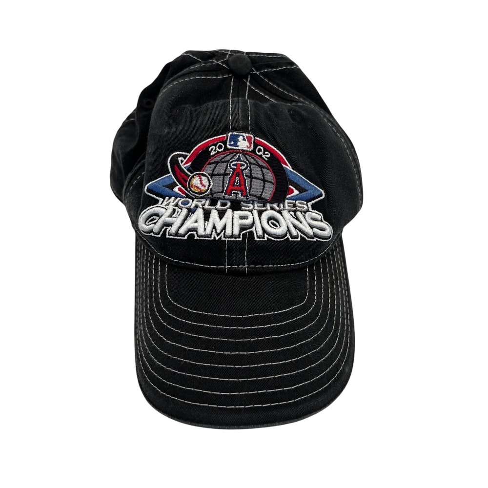 New Era Anaheim Angels‎ 2002 World Series Champions Hat Black Adjustable MLB Cap